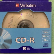 Verbatim CD-R Recordable 700MB 52X with Branded Surface , 10 Pack - £6.22 GBP