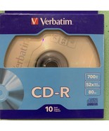 Verbatim CD-R Recordable 700MB 52X with Branded Surface , 10 Pack - $110.61 MXN