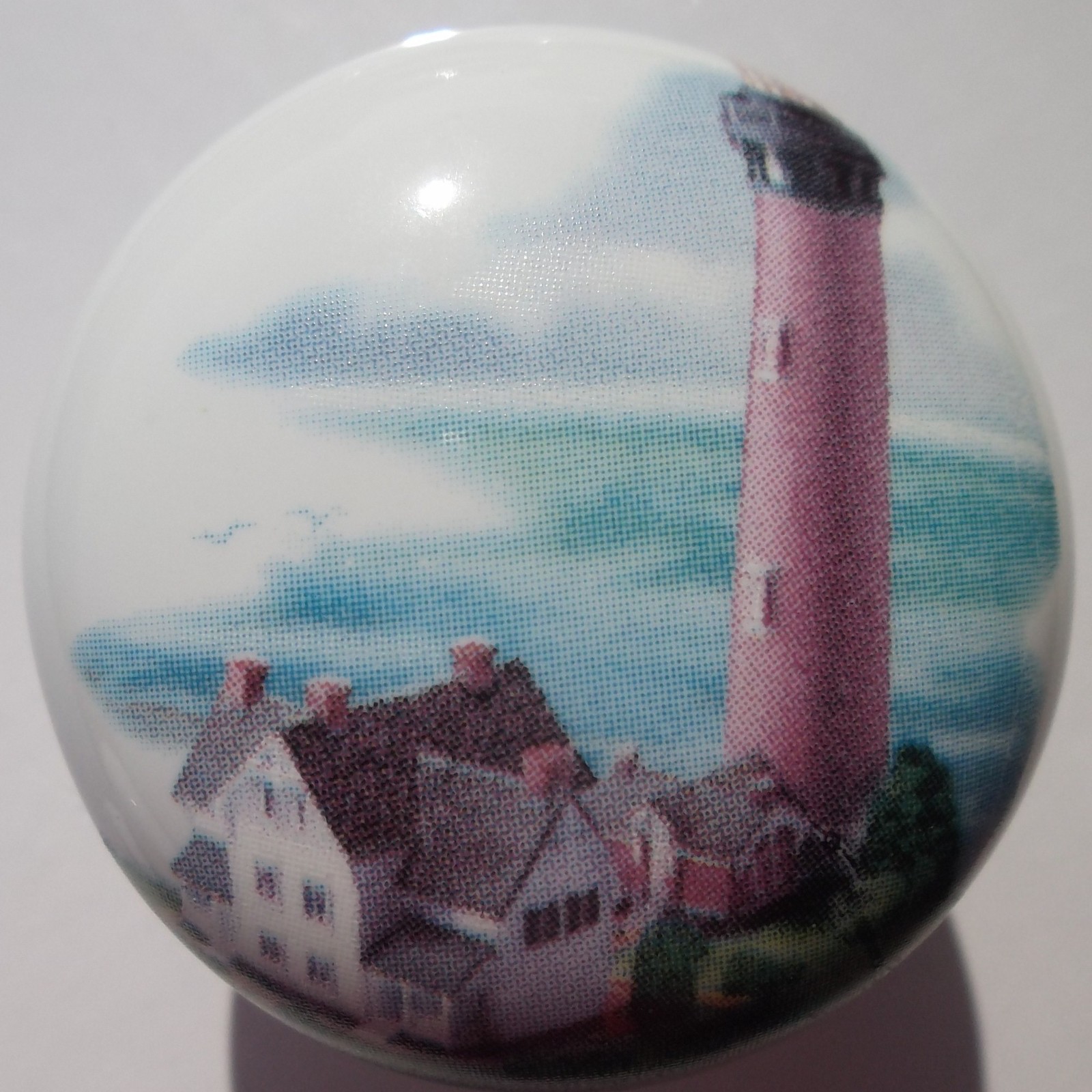 Ceramic knob Light House Lighthouse Currituck NC - $4.55