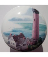 Ceramic knob Light House Lighthouse Currituck NC - $4.55