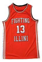 Kendall Gill Fighting Illinois College Basketball Jersey Sewn Orange Any Size - £27.93 GBP+