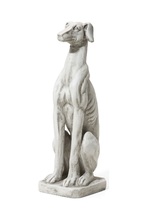 NEW Greyhound Dog Garden Statuary Sculpture Faux Concrete Statue 32x12x9... - $104.95