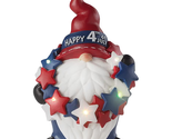 NEW Color Changing Lighted Americana Patriotic Gnome Decoration 11 in. c... - £9.49 GBP