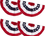 4Th of July Decorations Memorial Day American Flags Bunting Flags Outdoo... - $23.54