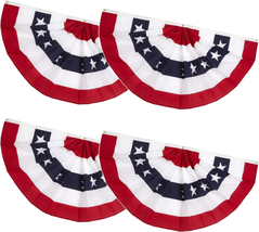 4Th of July Decorations Memorial Day American Flags Bunting Flags Outdoor 1.5X3F - £18.51 GBP