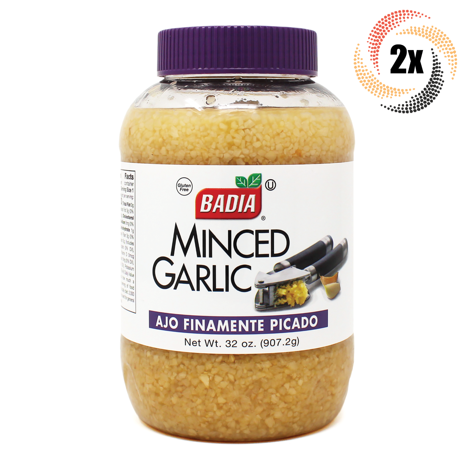 Primary image for 2x Jars Badia Minced Garlic Ajo Finamente Picado | Gluten-Free & Kosher | 32oz
