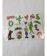 New How The Grinch Stole Christmas movie Sticker Sheet 2000 Okee Dokee V... - €11,89 EUR