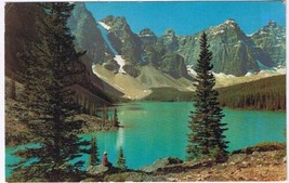 Postcard Moraine Lake Valley Of Ten Peaks Banff Jasper Alberta Canadian Rockies - £2.26 GBP