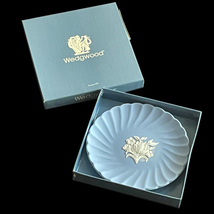 Wedgwood Blue Jasperware Fluted Candy Tray with Box - £19.65 GBP