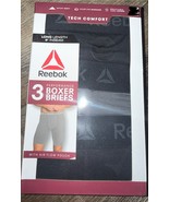 Reebok ~ 3-Pair Mens Boxer Brief Performance Polyester 9&quot; Inseam ~ 2XL - $33.60 CAD