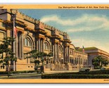 Metropolitan Museum of Art New York City NY NYC UNP Linen Postcard N25 - $2.92