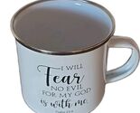 Christian ~ Enamelware ~ Coffee Mug w/Handle ~ Bible Verse ~ 3" H x 3.15... - $25.00