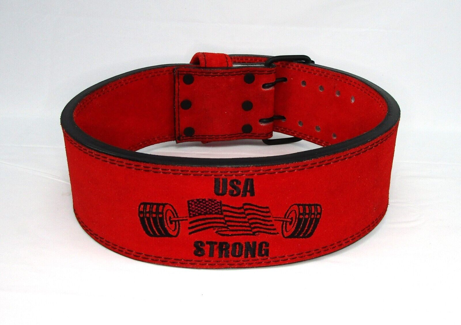 Primary image for Powerlifting Fitness Weight Lifting Belt, 4" Wide X 10mm Thick  Suede Leather