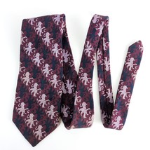 Vintage Pulitzer Mythical Griffin Satin Brocade Men&#39;s Neck Tie 4.25&quot; Wid... - $27.09