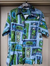 Men&#39;s Vintage Hawaiian 1970&#39;S Shirt SZ L 100% Cotton Made In Hawaii - £36.03 GBP