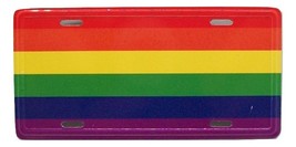 Pride Flag License Plate Novelty Fridge Magnet - $7.99