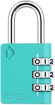 XD35 Combination Lock, 3-Digit Padlock for School Gym Sports LockerLock,... - $21.53