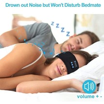 Wireless Bluetooth Sleeping Headphones Headband Thin Soft Elastic Comfortable - £9.95 GBP+