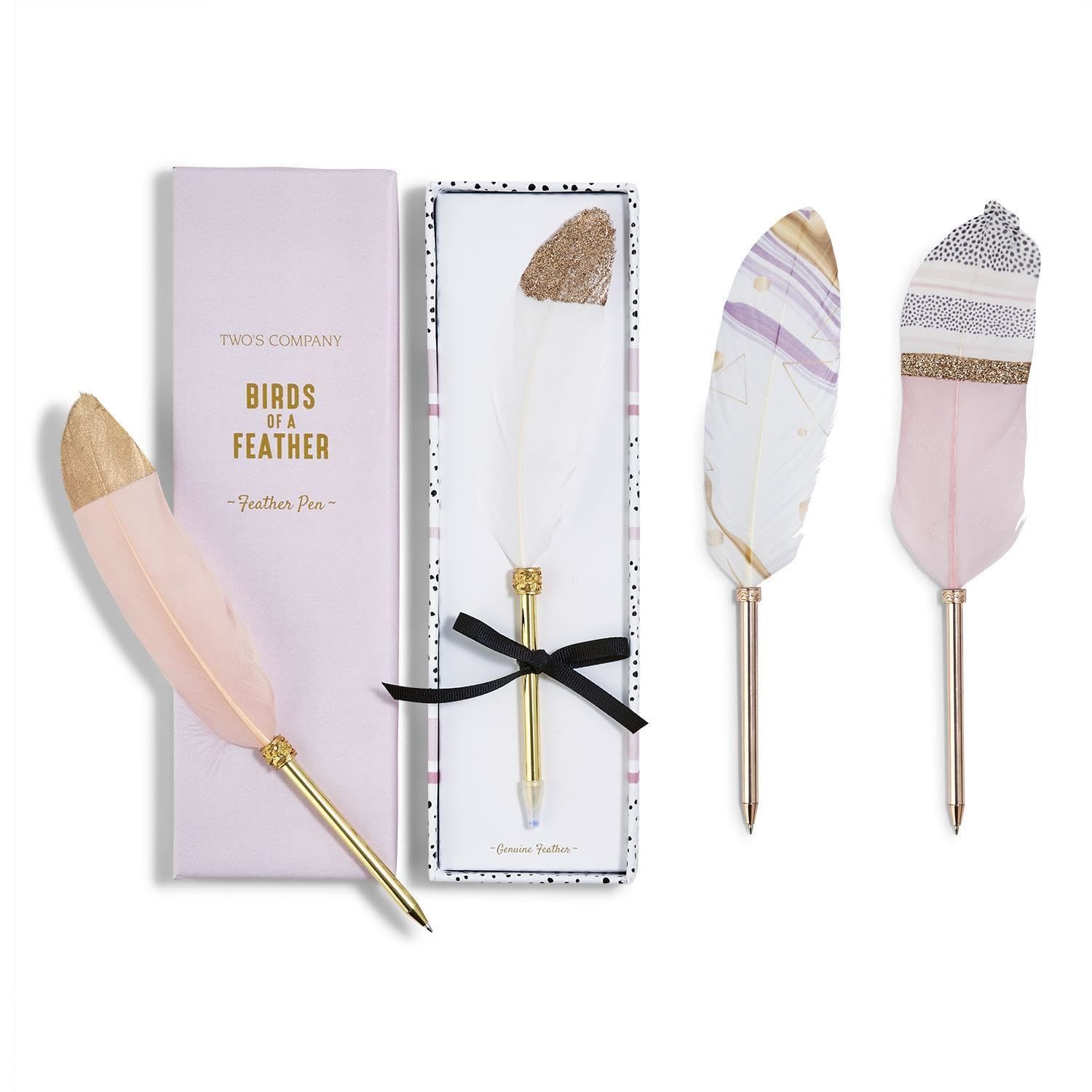 Two&#39;s Company Birds of a Feather Ballpoint Pen in Gift Box - $21.99