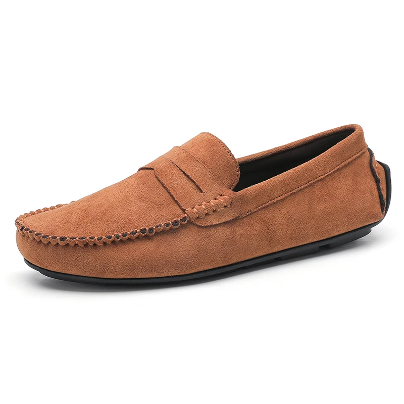 Suede Men Casual Shoes Luxury Brand Mens Loafers Moccasins Fashion Male ... - £26.54 GBP