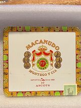Macanudo Small Cigar Tin 4.5" X 5" (EMPTY) *Pre-Owned* hhh1 - $9.99