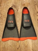 TYR Crossblade Swim Fins Black Red Men Size 7-9 Women Size 8.5-10.5 Unisex  - £22.54 GBP