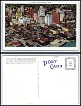 MICHIGAN Postcard - Detroit, Aerial View P3 - £3.10 GBP