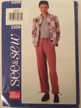 Butterick See &amp; Sew Pattern 3359 Jacket Pants Drawstring Waist Hem UC Sz Choice - £6.09 GBP