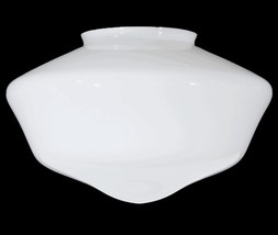 White Large 12 Schoolhouse Light Globe Shade Ceiling Fan Flush Mount Pendant - £56.91 GBP