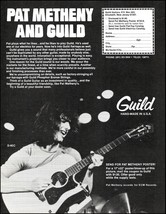 Pat Metheny 1980 Guild D-40C acoustic guitar advertisement 8 x 11 b/w ad print - £3.31 GBP