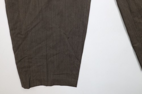 Vtg 70s Pierre Cardin Mens 29x26 Distressed Wool Striped Wide Leg Chino Pants Item image 5