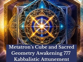 Metatron&#39;s Cube and Sacred Geometry Awakening 777 Kabbalistic Attunement - £18.82 GBP