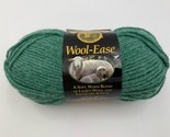 Lion Brand Yarn Wool-Ease #130 Green Heather 3 oz Worsted 80% Acrylic 20... - $13.22