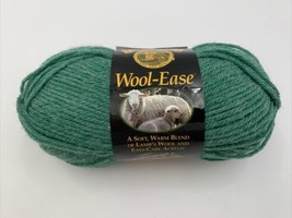Lion Brand Yarn Wool-Ease #130 Green Heather 3 oz Worsted 80% Acrylic 20% Wool - £10.52 GBP
