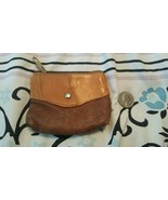Vintage Leather Zip Up Coin Purse - $186.54 MXN
