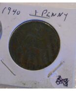 1940 Great Britain Large Penny, Old Coin Foreign Money for Collection or... - $9.95