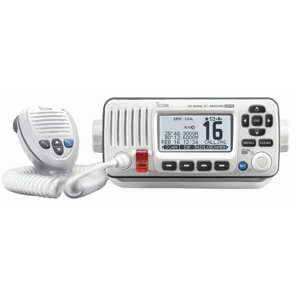 Icom M424G VHF Radio w/Built-In GPS - White [M424G 42] - $311.80