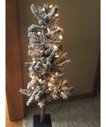 Grandin Road Flocked 3 Ft Pre-lit Alpine Tree Lights #36398 - $1,307.86 MXN