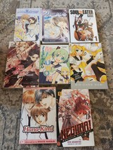English Manga Anime Lot 8 Books  Amazing Soul Eater , Sword Art, Negima!... - $29.09