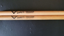 RED HOT CHILI PEPPERS / CHAD SMITH - OLD &quot;CHAD&#39;S&quot; VATER SET OF DRUM STICKS - $50.00