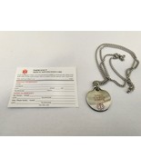 Diabetic Medical Alert Necklace, Pendant With Chain - $167.41 MXN