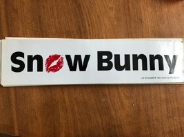 Lip Stickers Bumper Sticker Kiss Snow Bunny 11&quot; x 3&quot; NEW Original 1982 S... - $8.22
