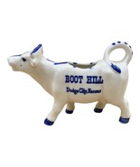 Vintage Delft Porcelain Cow Creamer Boot Hill Dodge City Kansas - $338.51 MXN