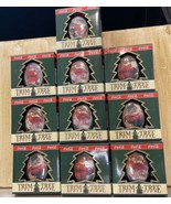 Vintage 1991 Coca Cola Trim-A-Tree Tin Ornaments Santa Claus Lot Of 10 New - $46.57