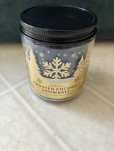 Bath &amp; Body Works Single 1 Wick Jar Candle 7oz Wb Frosted Coconut Snowball New - £19.84 GBP