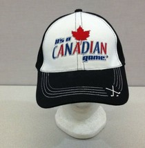 Molson Canadian Black/White  Strapback  Spellout Cotton Hockey Ball Cap - £10.09 GBP