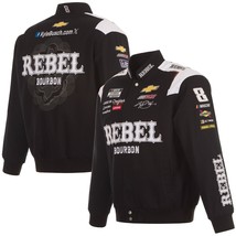2024 Nascar Kyle Busch JH Design Rebel Cotton Twill Full Snap Jacket  Black - £118.02 GBP