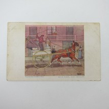 Postcard Milk Cart New Orleans Hart Schaffner &amp; Marx Clothing Ad Antique 1911 - £7.47 GBP