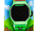 MINECRAFT CREEPER Boys Digital LED Watch w/ Adjustable Band &amp; Metal Case... - $10.99