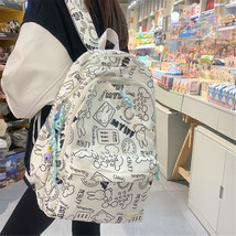 Large Capacity Graffiti High School Backpack,Travel Backpack, Cute Backpack - £24.35 GBP